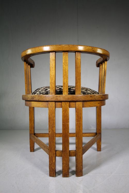 19th Century Scottish Antique Oak Armchair