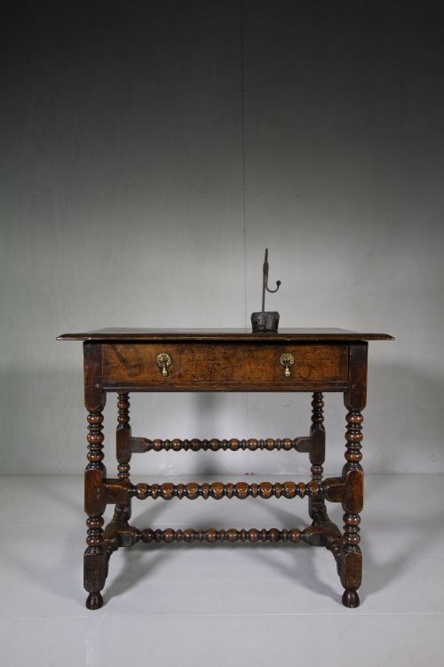 Wonderful Early 18th Century Antique Oak Side Table
