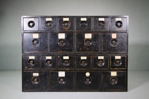Pair of English 19thc Antique Apothecary Drug Runs