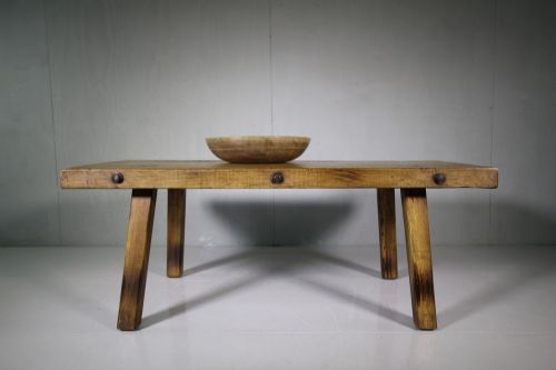 Edwardian Antique Pig Bench