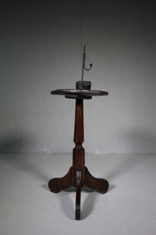 Primitive 18th Century Welsh Antique Candlestand