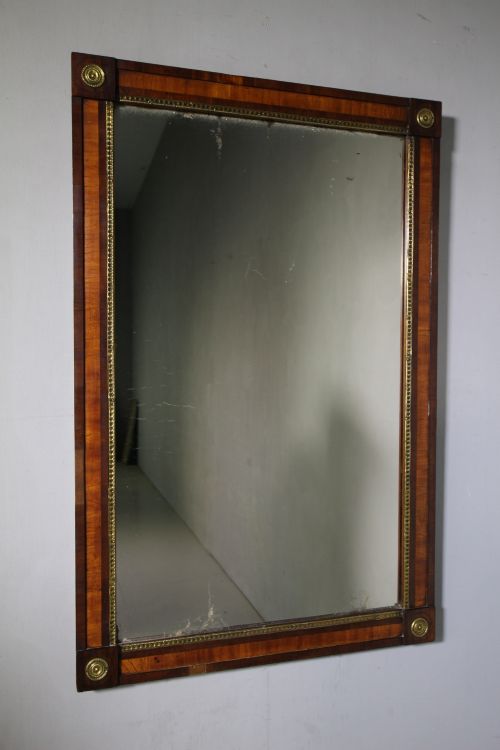 Regency Antique Mahogany & Satin Wood Mirror
