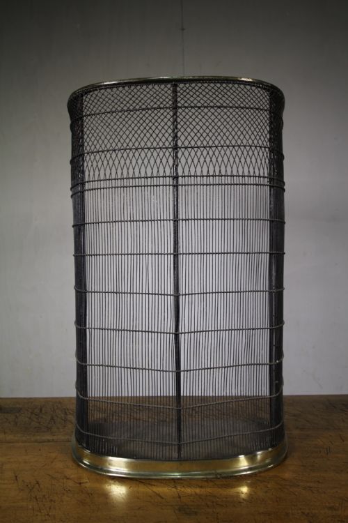 English 19th Century Antique Wire Work Fire Guard