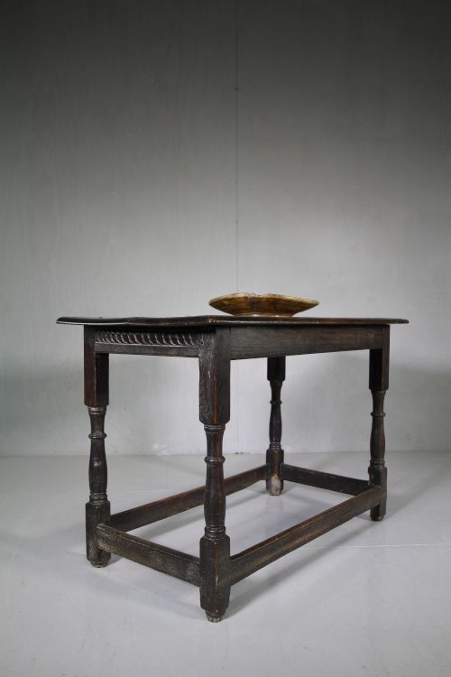 18th Century English Antique Period Oak Table
