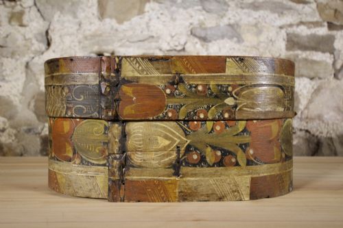 Museum Quality Large Norwegian Antique Brides Box