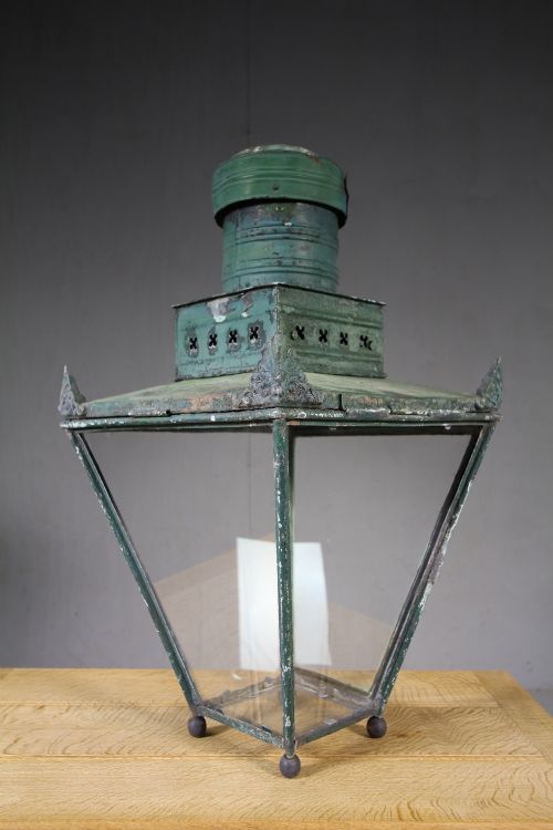 English 19th Century Antique Copper Lantern