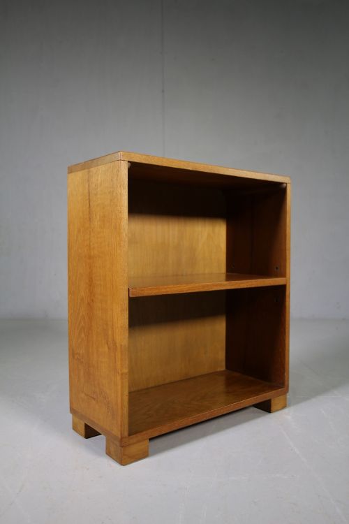 1920'S Heals Chestnut Open Bookcase - Labeled