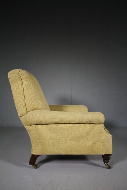 19th Century Antique Traditional Upholstered Armchair