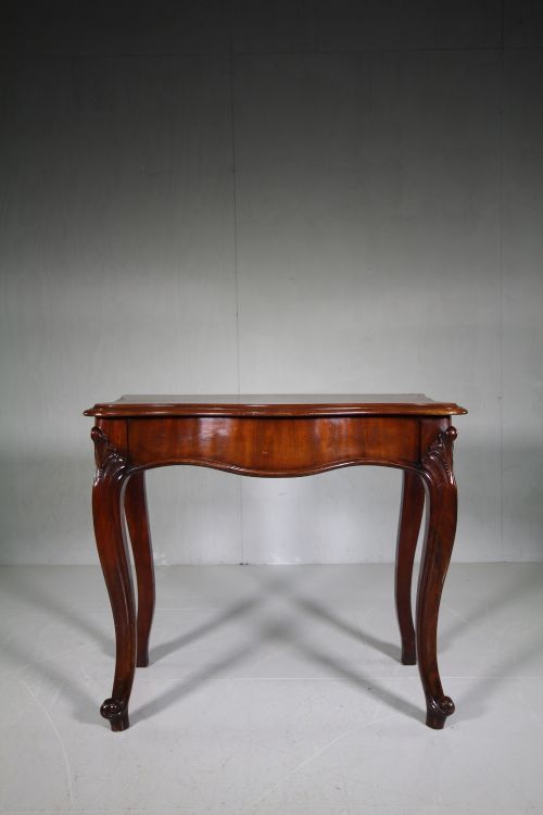 English 19th Antique Mahogany Console Table