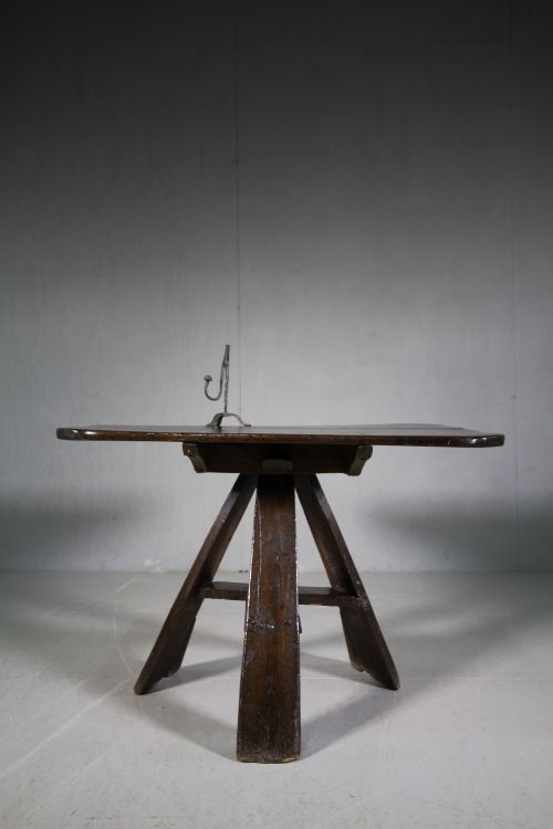 Rare 18th Century Primitive Welsh Antique Oak Table