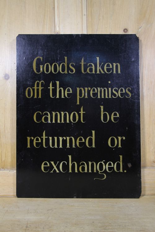Edwardian English Antique Hand Painted Shop Sign
