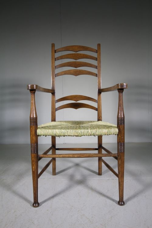 Rare Model 19th Century Antique William Birch Armchair
