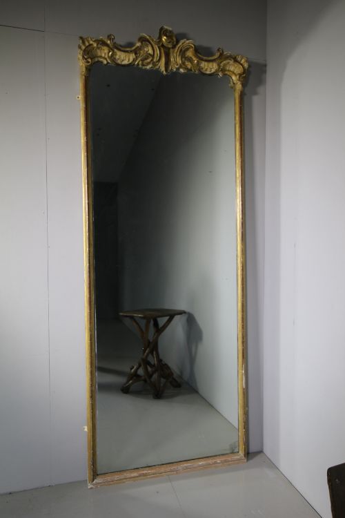 Large Decorative Wiiliam IV Antique Gilt Mirror