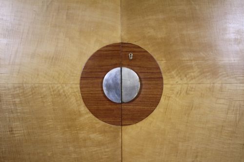 fig 1. Pair of Superb Quality Art Deco Sycamore Compactums