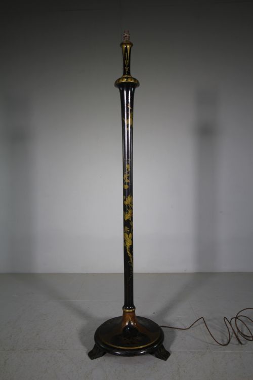 1930'S English Chinoiserie Standard Lamp
