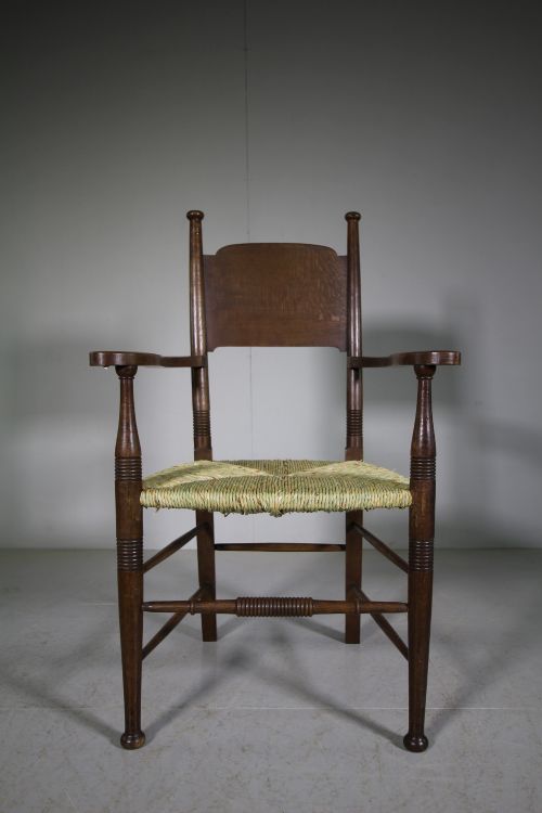 Wlliam Birch Antique Oak Armchair