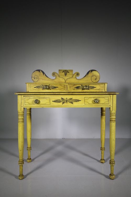 Fabulous Original Painted Pine Antique Side Table