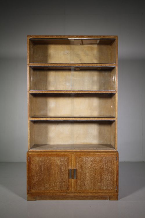 1930'S Minty Oak Stacking Bookcase