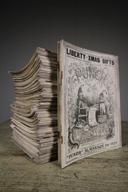 Collection of 190 Antique Punch Magazines
