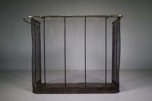 19th Century Antique Fire Guard with Nappy Rail