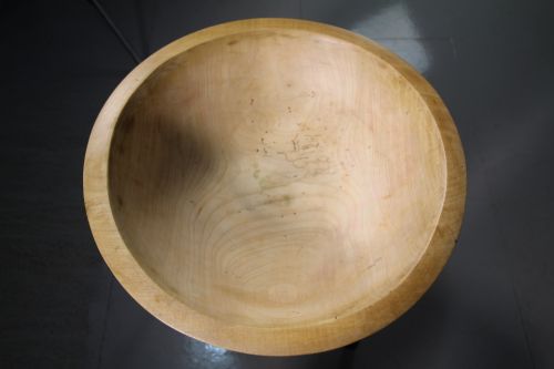 Very Large 19th Century Antique Sycamore Dairy Bowl