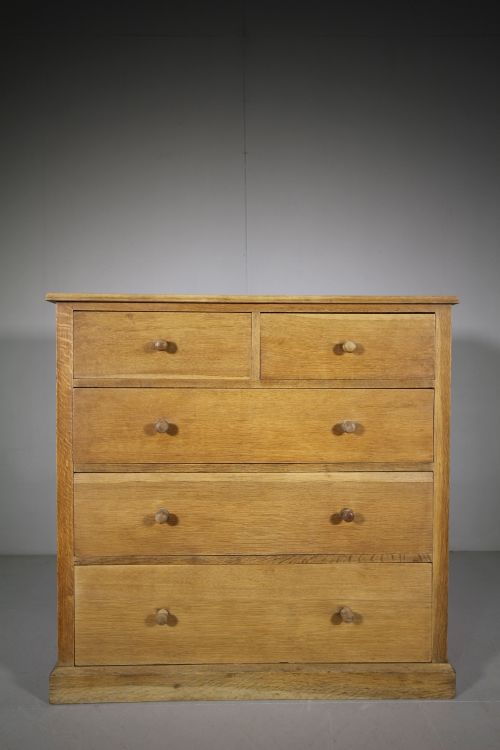 1930'S Heals Oak University Chest of Drawers