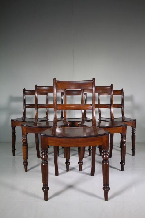 Set of Six Amazing Quality Wiilian IV Antique Dining Chairs