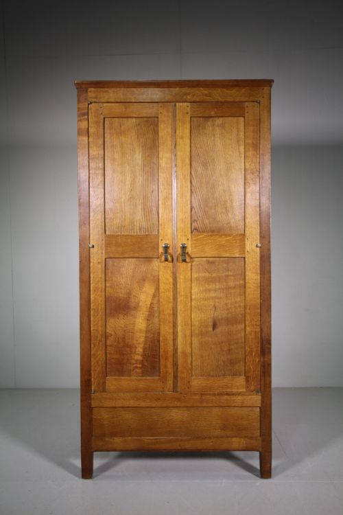 1920'S Gordon Russell Oak Wardrobe Superb Quality & Labeled