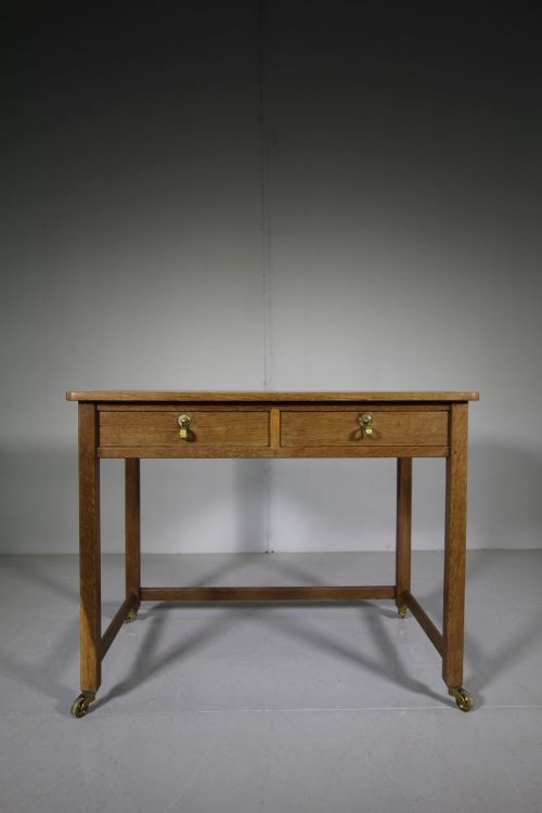 Quality Gordon Russell Oak Table. Labeled and Dated 1928