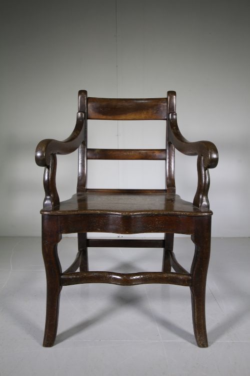 Early 19th Century Antique Welsh Oak Country Armchair