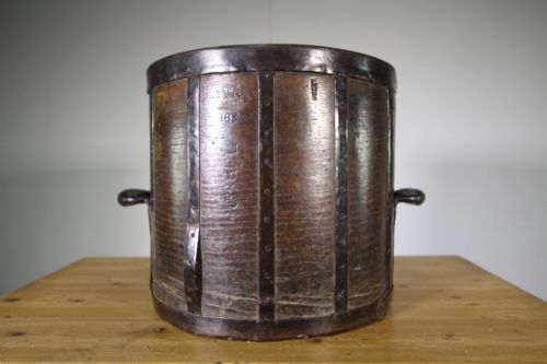 English 19th Cebntury Antique Oak Bushel Measure