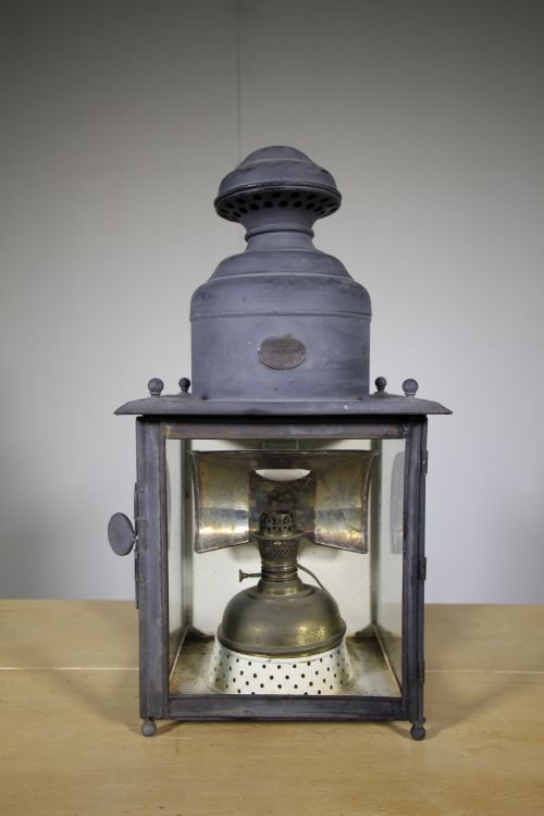 19th Century Antique Tin Wall Lantern -Paris Maker
