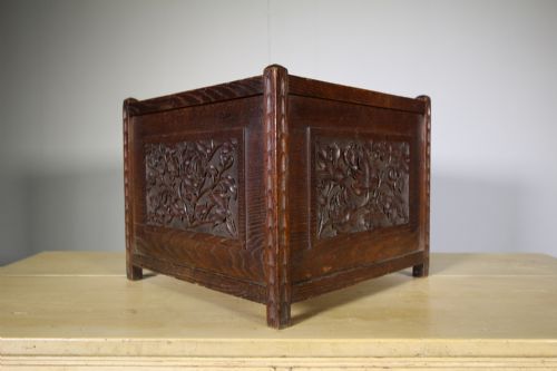 Edwardian Antique Oak Planter