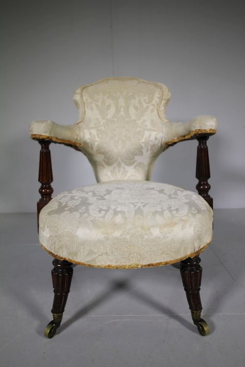 English William IV Antique Rosewood Armchair