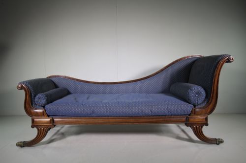 Huge Regency Antique Mahogany Daybed-great Quality
