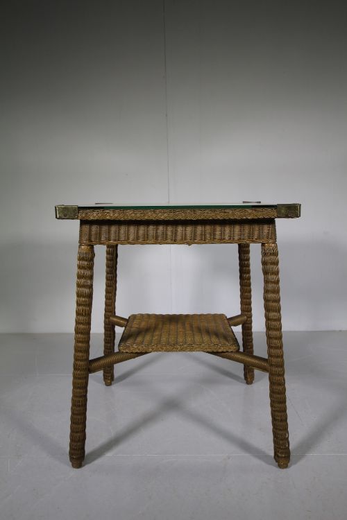 1920'S Lloyd Loom Table. Early Model