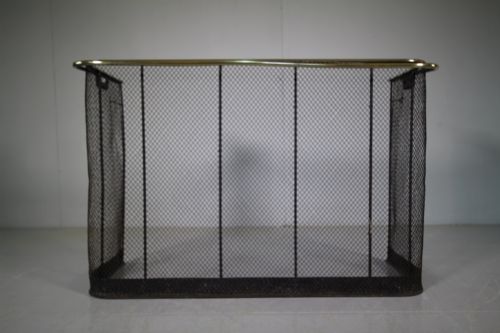 19th Century Antique Nursery Fire Guard with Nappy Rail.