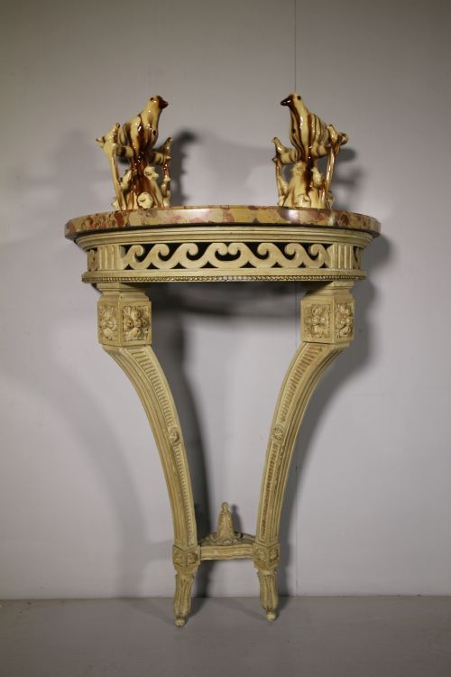 19th Century Antique Original Painted Console Table