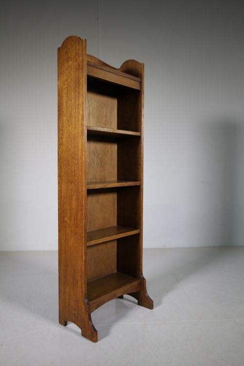 Edwardian Antique Oak Bookcase by Heals of London