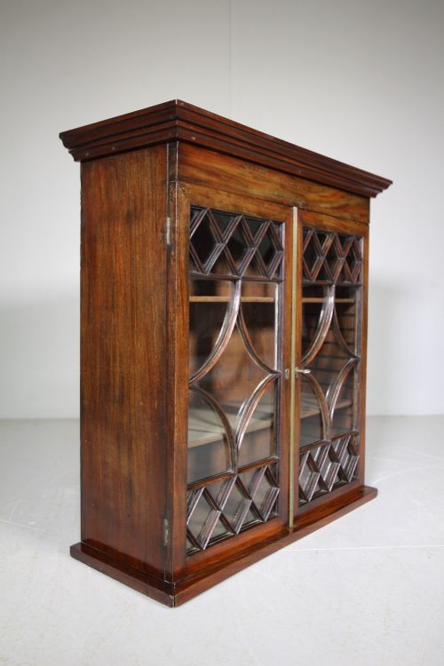 Georgian Antique Mahogany Wall Cabinet