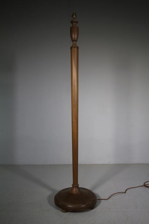 1930'S Heals Walnut Standard Lamp