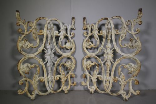 Pair of 19th Century Antique Cast Iron Elements