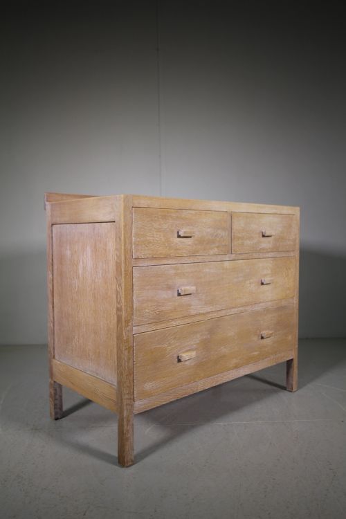 Heals 1930'S Oak Chest of Drawers - Labelled