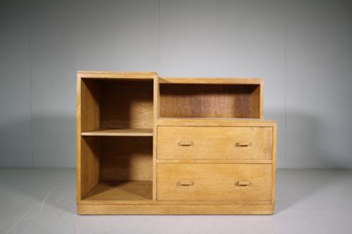 Heals 1930'S Oak Cabinet - Labelled
