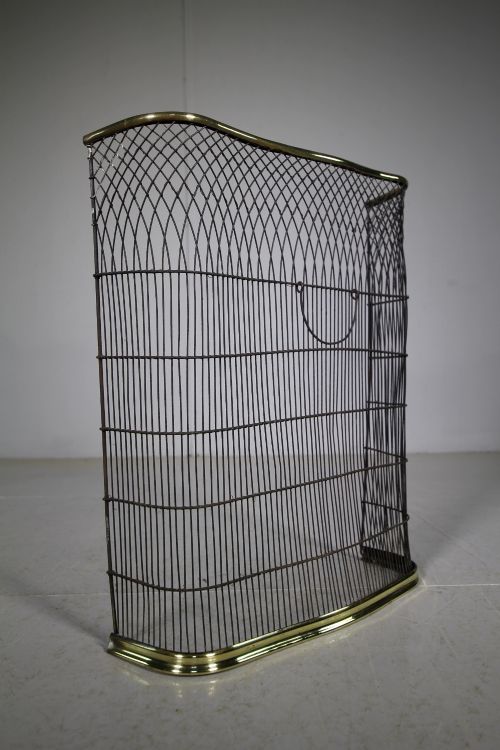 19th Century Serpentine Shaped Antique Fire Guard