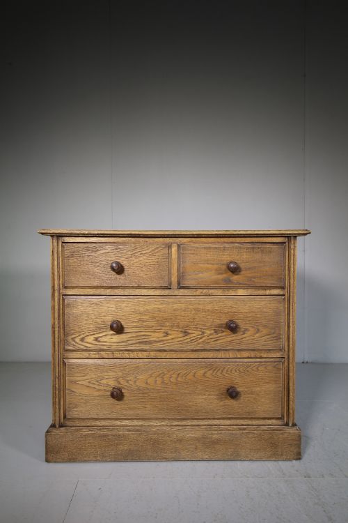 1920'S Heals Oak Cottage Range Chest of Drawers