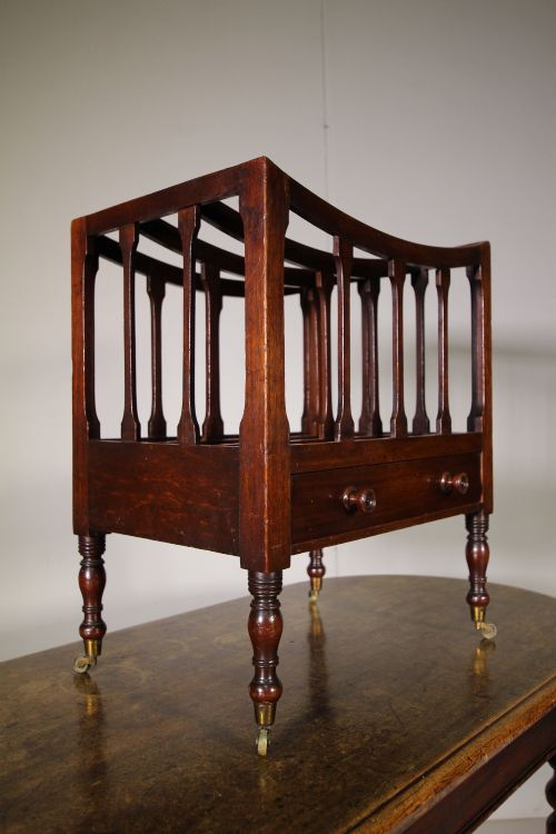 Top Quality Regency Antique Mahogany Canterbury