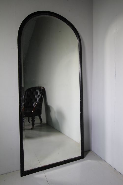 Tall 19th Century Arch Top Antique Shop Fitting Mirror