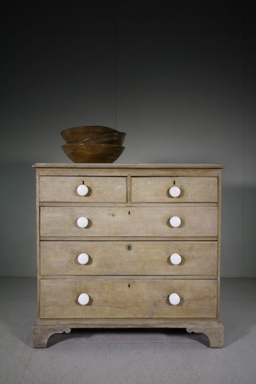 English Regency Antique Original Painted Pine Chest