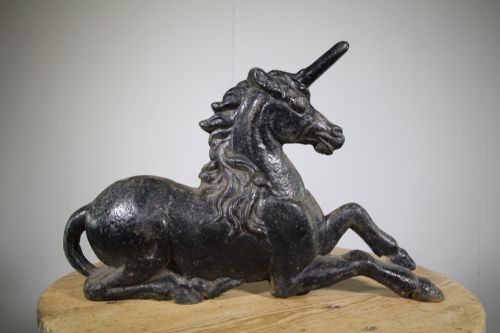 19th Century Antique Iron Unicorn Boot Scraper